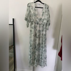 Baltic born maxi dress - green and white